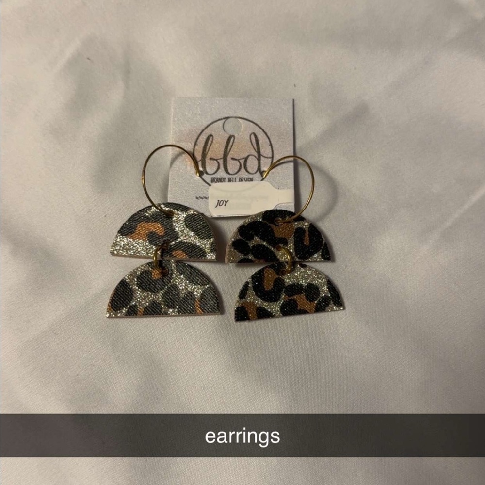 Leopard Print Earrings